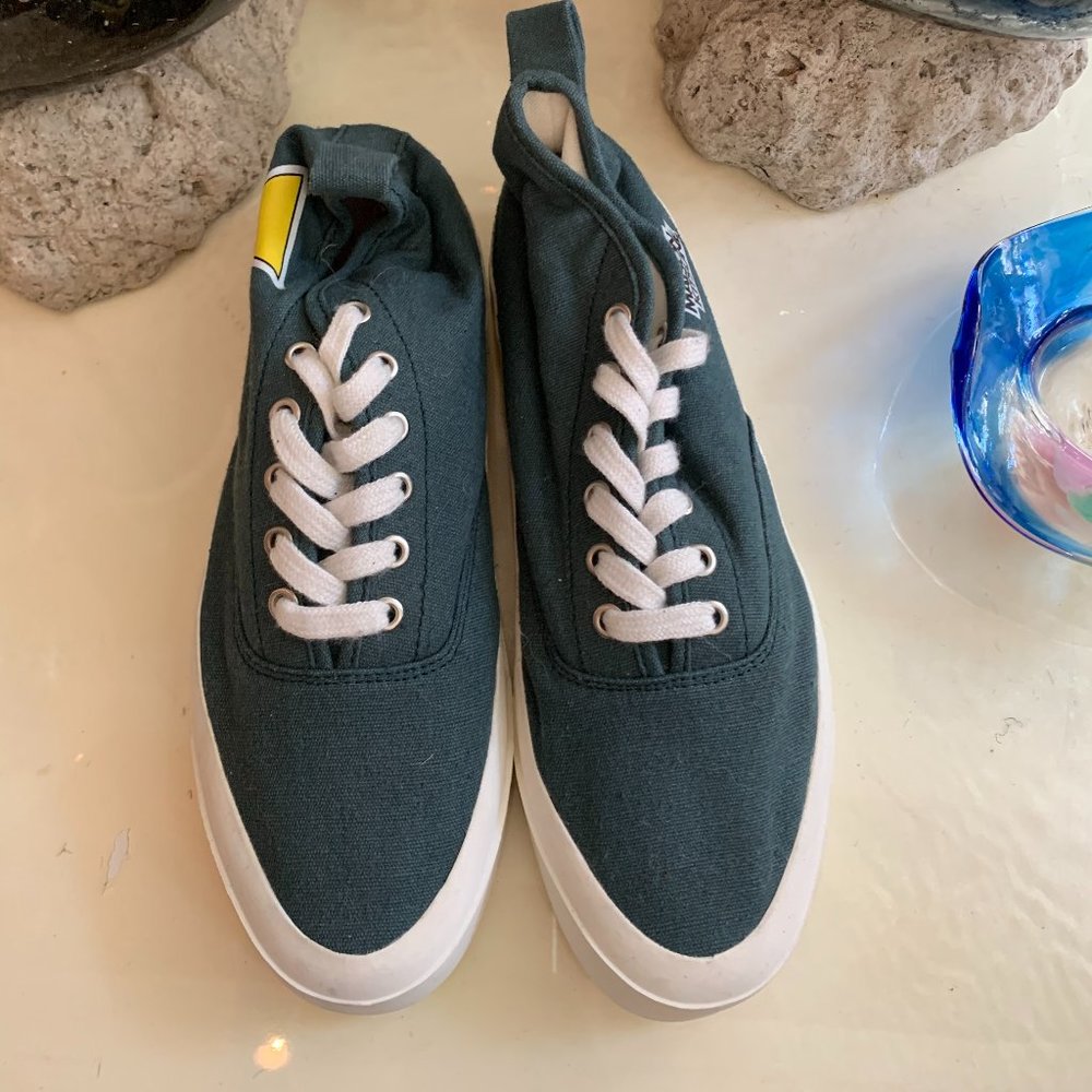 Maison Kitsune Canvas High Top Sneakers